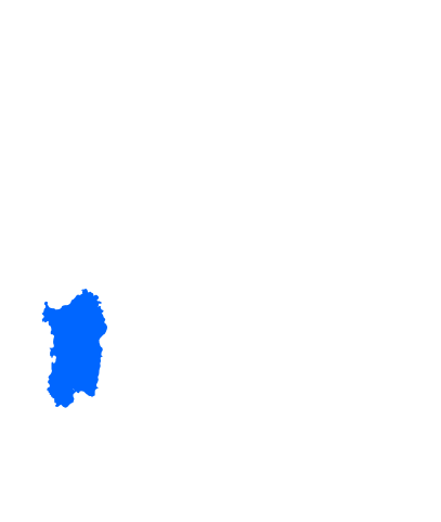 Mappa della Sardinia