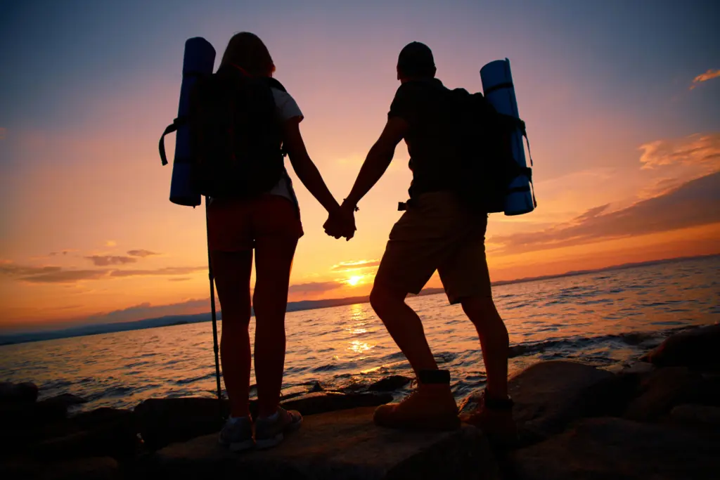 Sunset trekking